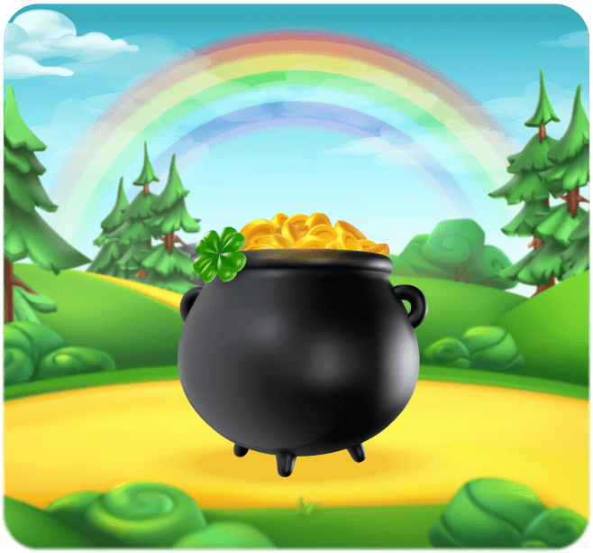 Pot of Gold at the end of the rainbow